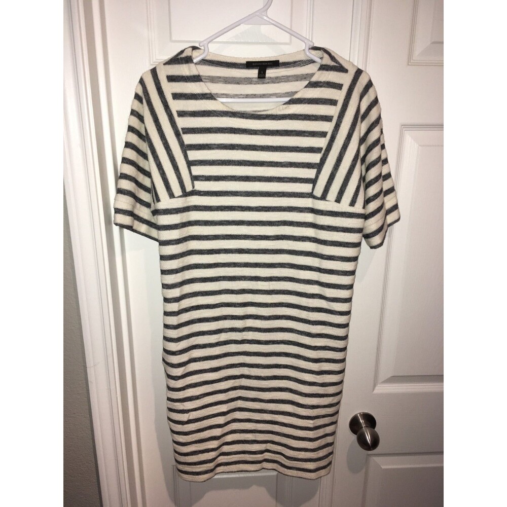 Banana Republic Women's Size Small Black And White Stripped Dress